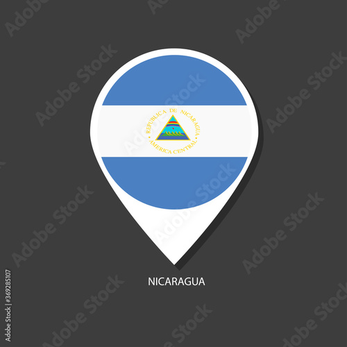 Free Download Nicaragua flag Vector marker with flags.	 - GFXLoad