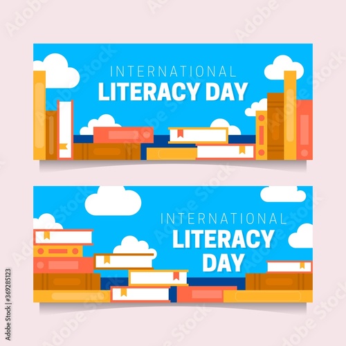 INTERNATIONAL LITERACY DAY BANNERS TEMPLATE