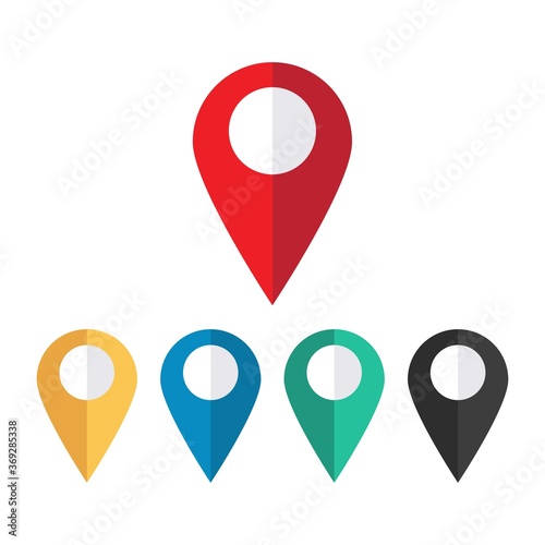Map pointer - vector icon, flat design