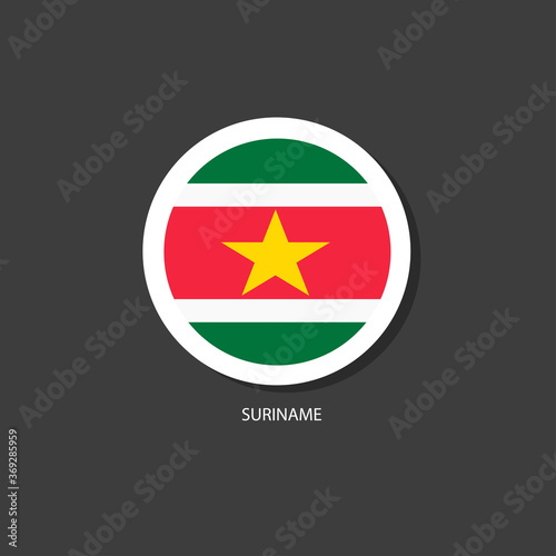 Free Download Suriname flag Vector circle with flags.	 - GFXLoad