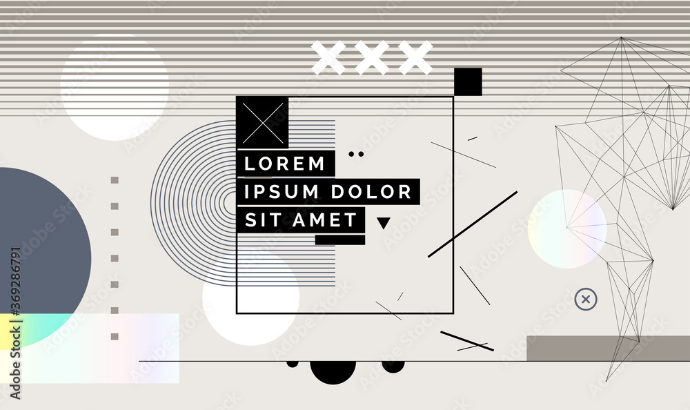 Obraz premium Modern abstract cover, minimal cover design. Colorful geometric background, vector illustration.