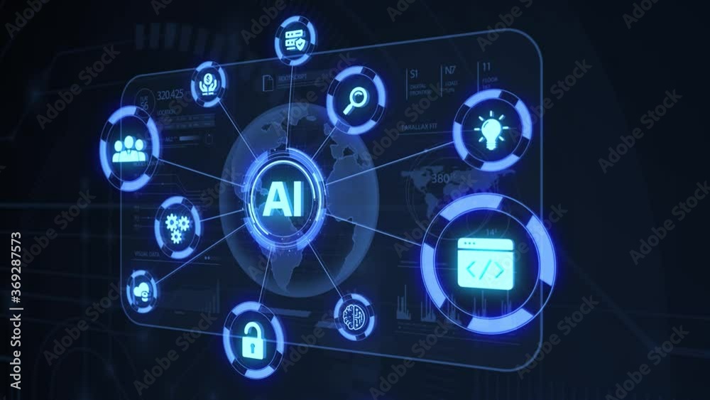 AI Learning and Artificial Intelligence Concept. Business, modern technology, internet and networking concept. AI Learning and Artificial Intelligence Concept. Business, modern technology, internet and networking concept.