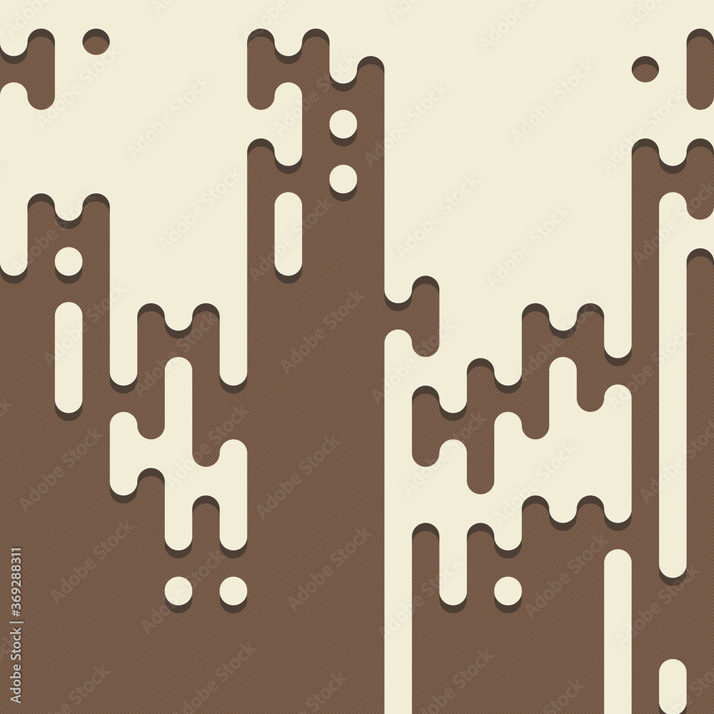 Fototapeta premium Abstract Rounded Color Lines halftone transition background illustration