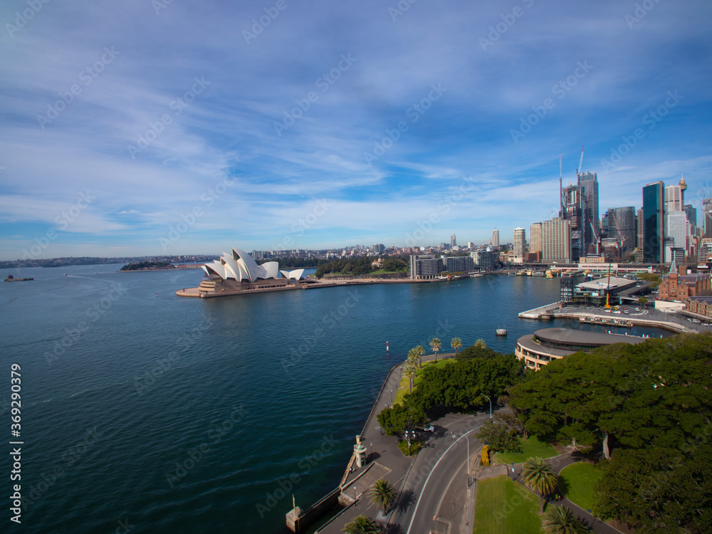 Panoramic view of Sydney Harbour NSW Australia
