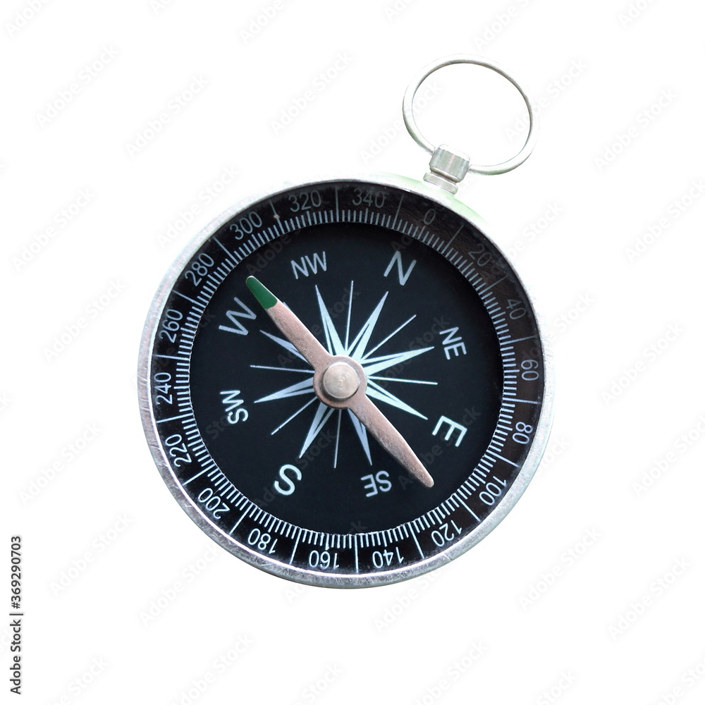 round compass isolated on white background for abstract image with place for text as symbol of tourism with compass, travel with compass and outdoor activities with compass round compass isolated on white background for abstract image with place for text as symbol of tourism with compass, travel with compass and outdoor activities with compass