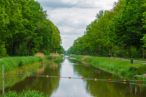Landscape with channel near Almelo, Netherlands

