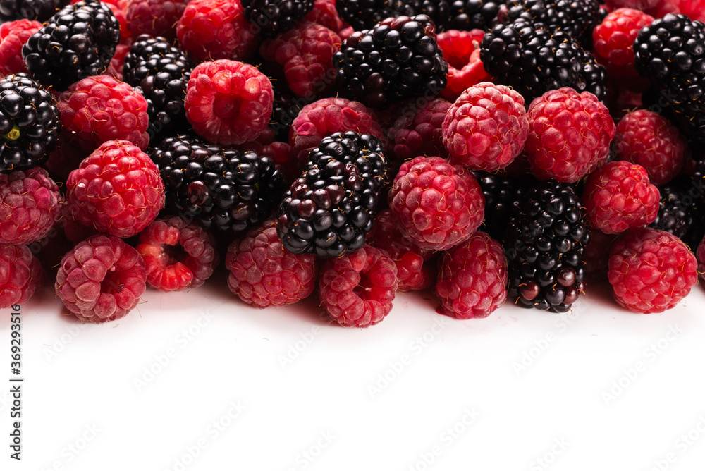 Tasty raspberry and blackberry background. Tasty raspberry and blackberry background.