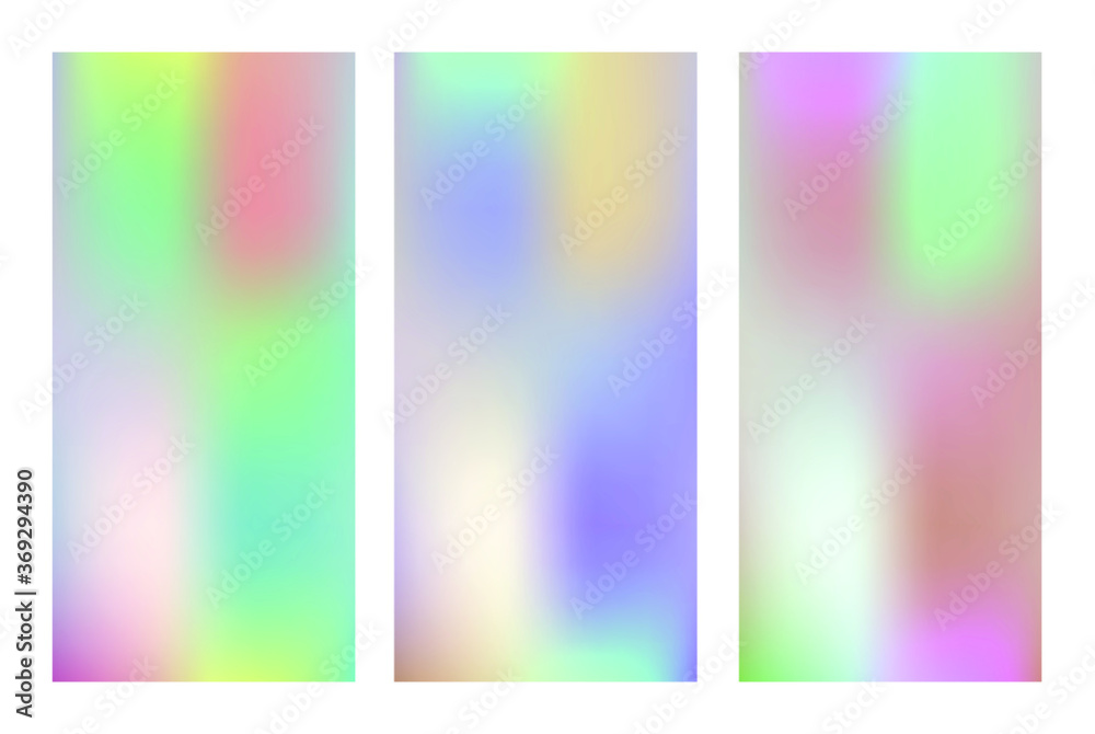 Set of cover pages for wallpaper design. Colorful line design. Colorful trendy illustration. Digital background. Soft color. Light background. Fluid design. Creative vector illustration. Light banner.