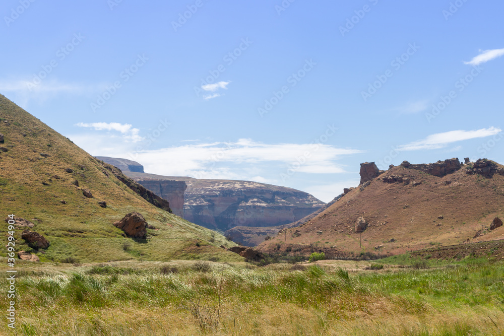 Landscape in the beautiful Golden Gate Highlands National Park, Freestate, South Africa