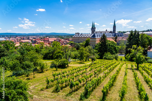 Panorama   ber die Stadt Bamberg  Deutschland 