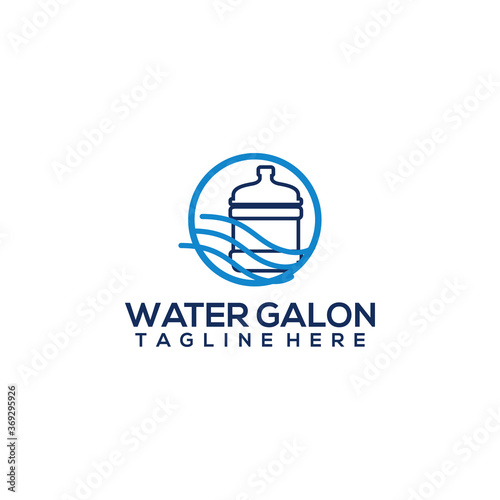 Wallpaper Mural Water gallon logo concept vector Torontodigital.ca