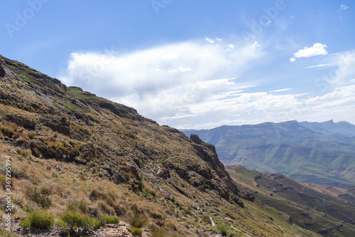 Panorama on the Sentinel Peak Hike, Royal Natal National Park, KwaZulu-Natal, South Africa photo