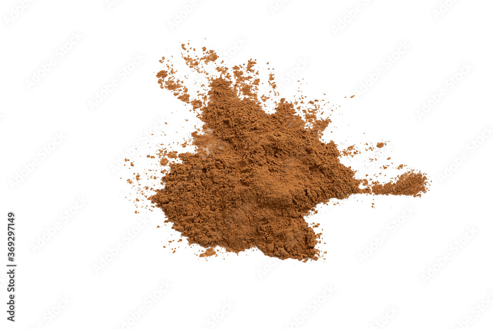 He Shou Wu (Fo-Ti) root powder isolated on white He Shou Wu (Fo-Ti) root powder isolated on white