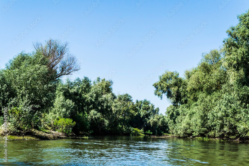 The Danube Delta, the second largest river delta in Europe. Romania.