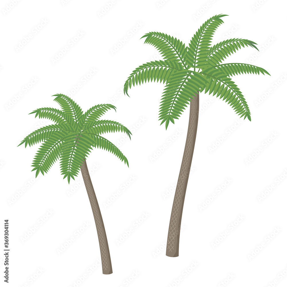 恐竜時代の植物のイラスト 先史時代 太古 シダの木 Stock Vector Adobe Stock