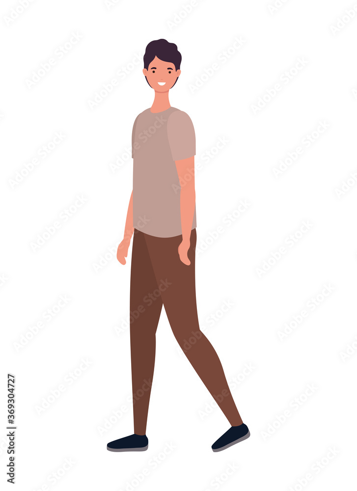 Avatar man cartoon design, Boy male person people human social media and portrait theme Vector illustration Avatar man cartoon design, Boy male person people human social media and portrait theme Vector illustration