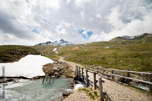 mountain landscape with river