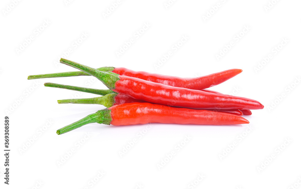 chilli on a white background chilli on a white background