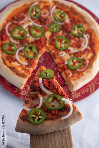 pizza with chili