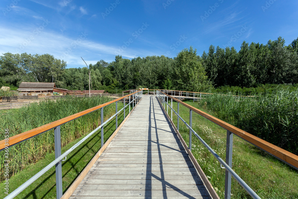 Nature trail at the Lake Tisza Ecocentre in Poroszlo