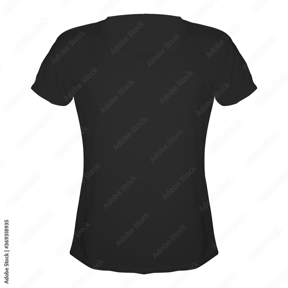 T-shirt mockup template black T-shirt mockup template black