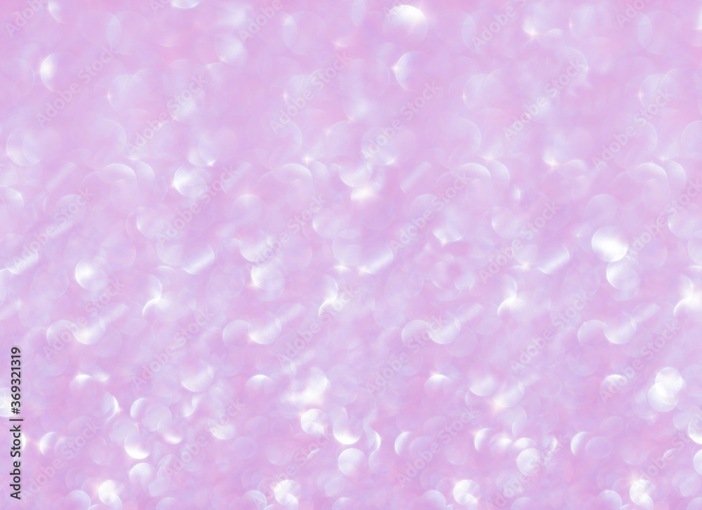 defocused lights.Abstract pink bokeh texture background.Christmas shiny background.