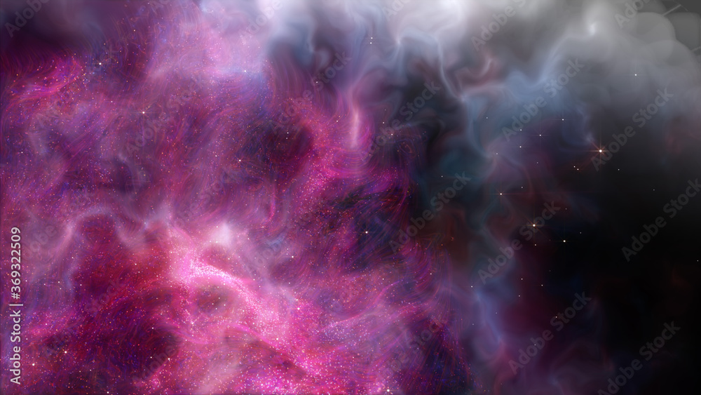 Fototapeta premium 3d render, red blue fireworks, big bang, galaxy, abstract cosmic background, celestial, beauty of universe, speed of light, eon glow, purple stars, cosmos, ultraviolet infrared light, outer space