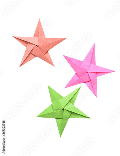 Paper Chirstmas star, origami stars