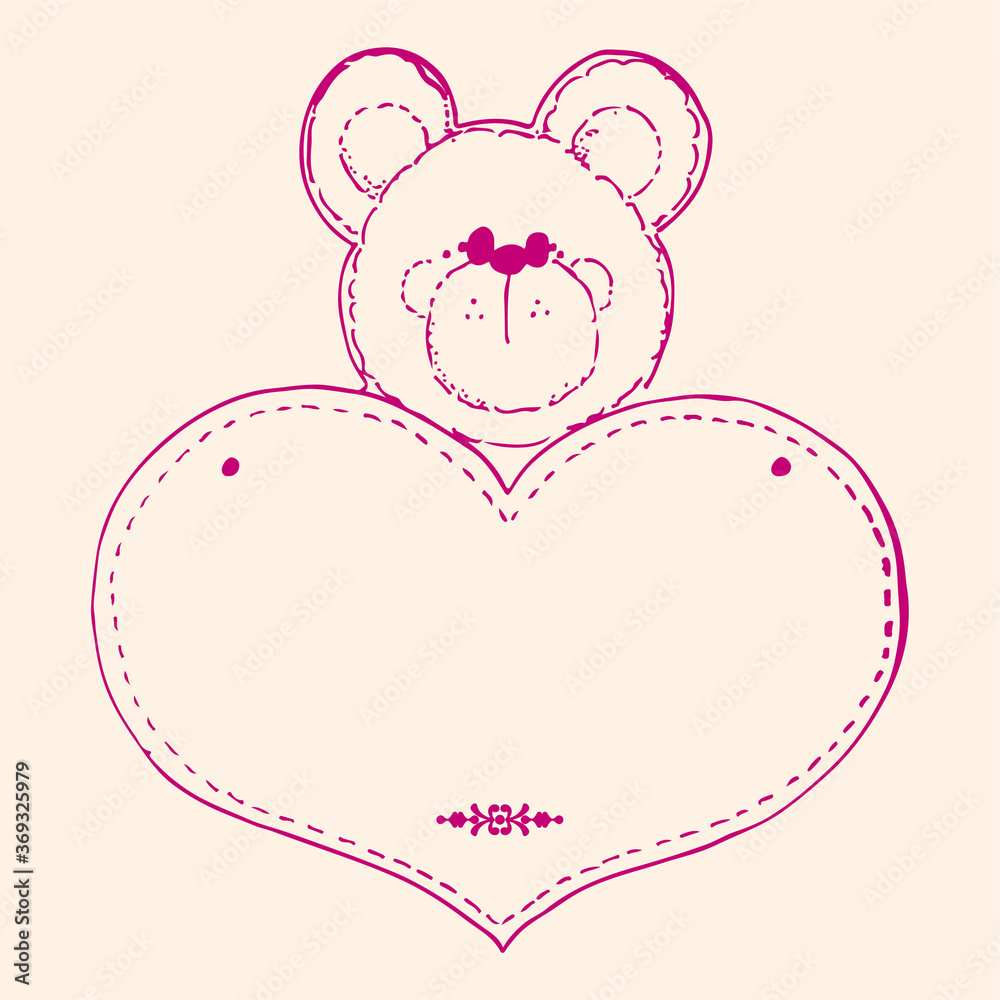 Vector teddy bear toy Vector teddy bear toy