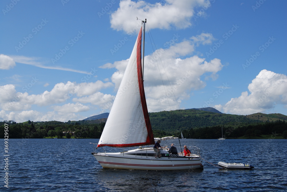 Obraz premium Lake Windermere, Lake District, Cumbria, England