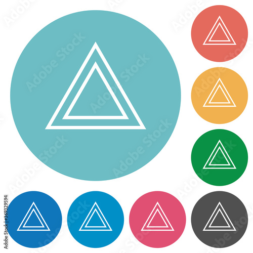 Free Download Traffic emergency triangle flat round icons - GFXLoad