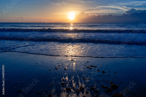 Morning sunrise on the beach