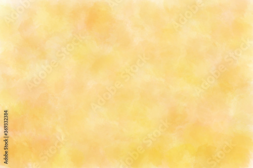 Abstract watercolor brush background in yellow