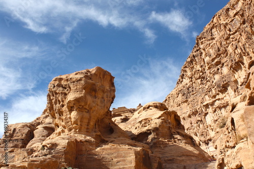 Ancient city of Petra in Jordan. 