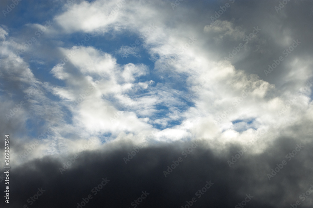 Dark and light clouds in the sky. Dark and light clouds in the sky.