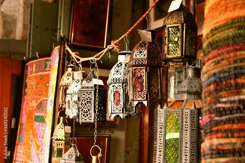 Metal lights souvenirs in DOHA