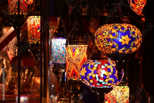 Glass lights souvenirs in DOHA