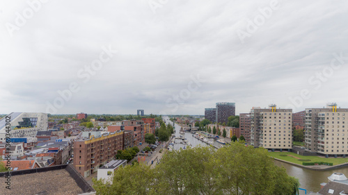 View over the Oosterhaven in Groningen