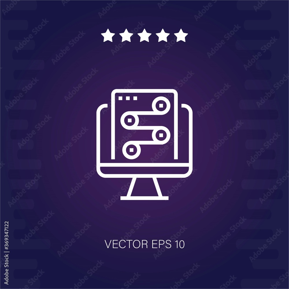 workflow vector icon modern illustration workflow vector icon modern illustration