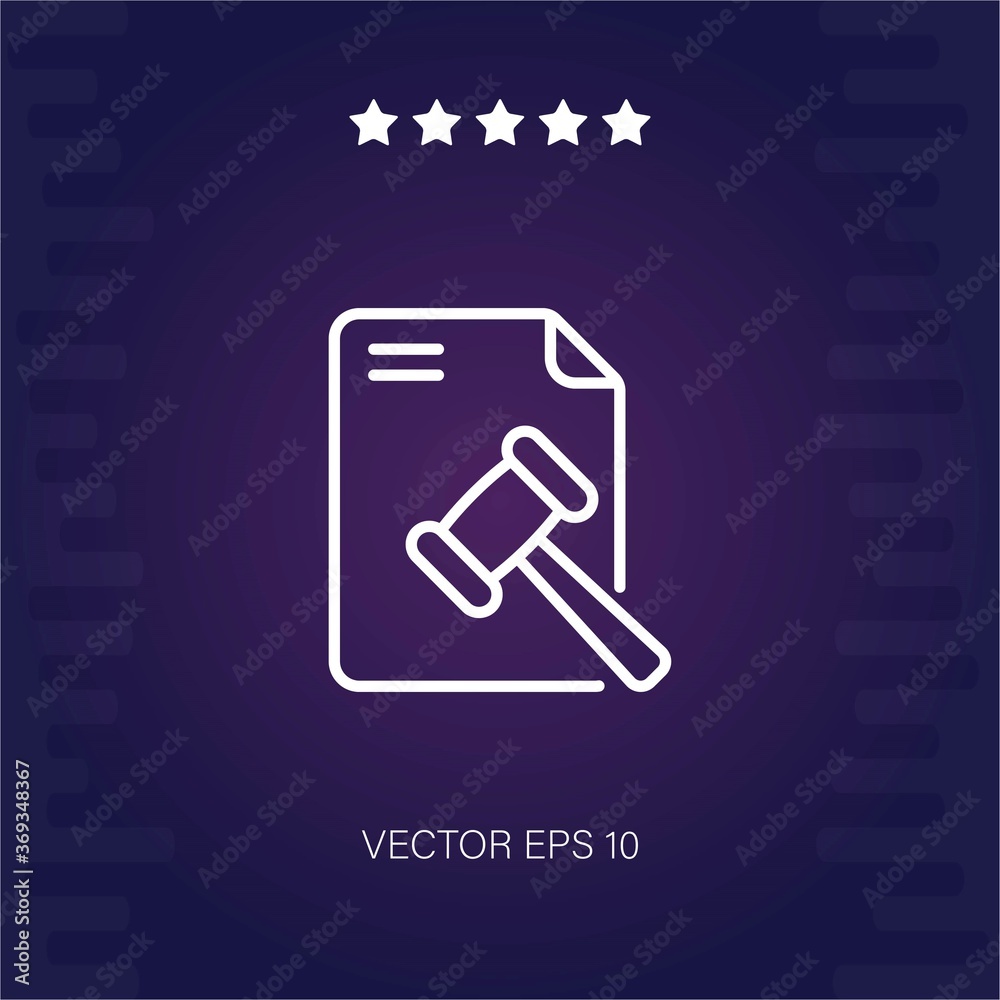 legal document vector icon modern illustration legal document vector icon modern illustration