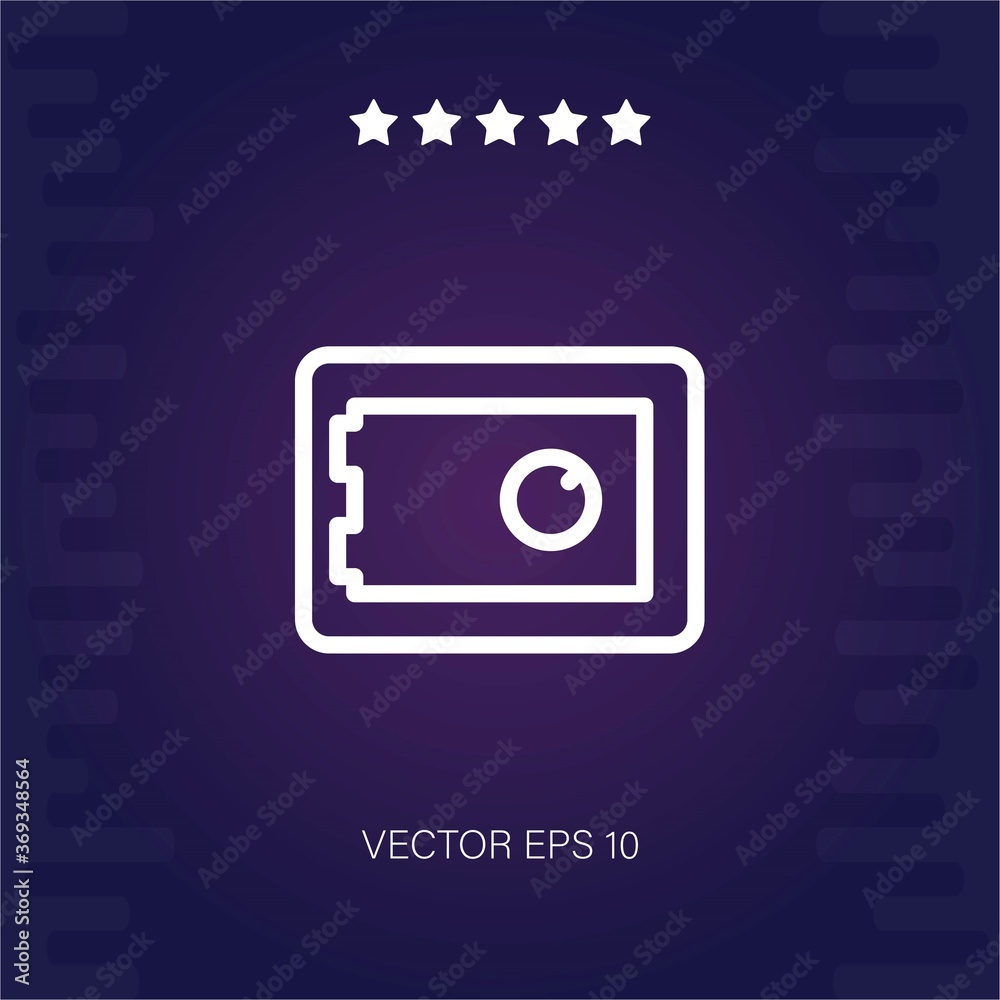 safebox vector icon modern illustration safebox vector icon modern illustration