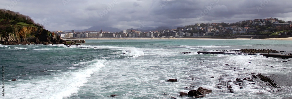 Naklejka premium Bahia de la Concha - San Sebastian