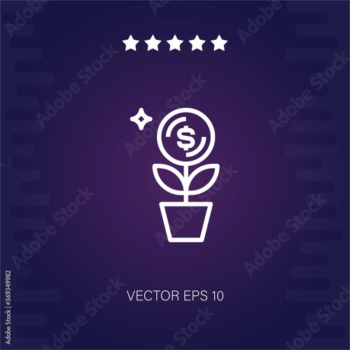 investment vector icon modern illustration