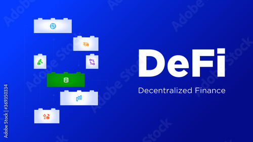 DeFi Money blocks Cover Illustration