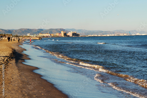 La Malva-Rosa beach in Valencia, Spain	 photo