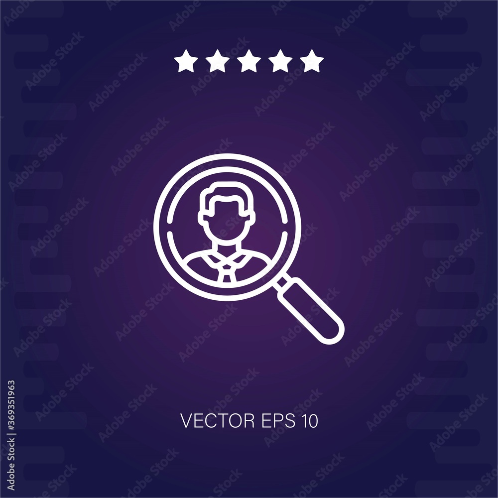 job search vector icon modern illustration job search vector icon modern illustration
