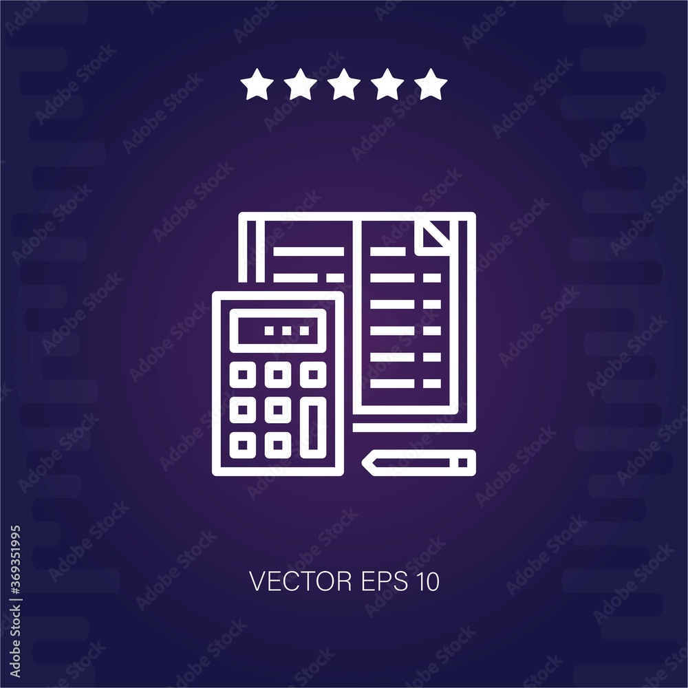 accounting vector icon modern illustration accounting vector icon modern illustration