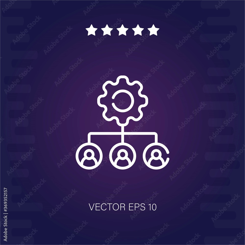 management vector icon modern illustration