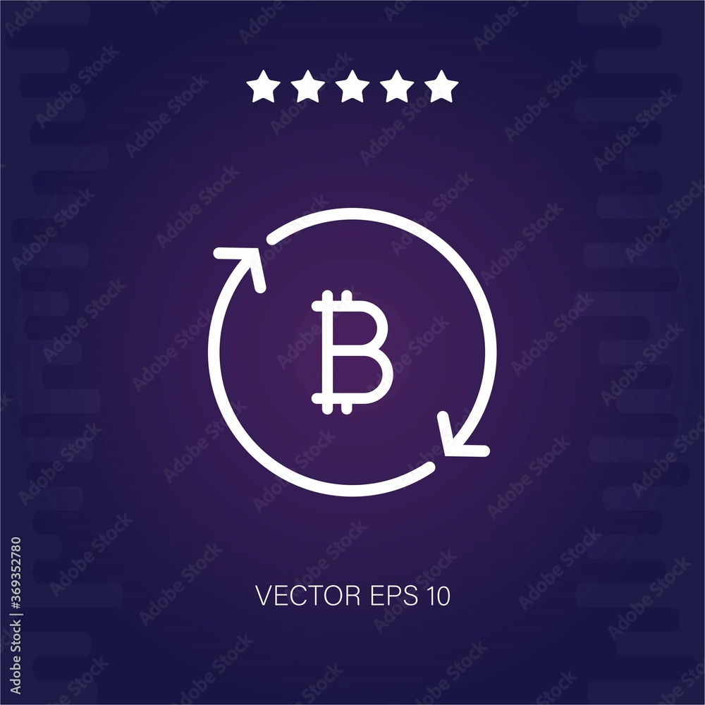bitcoin vector icon modern illustration bitcoin vector icon modern illustration
