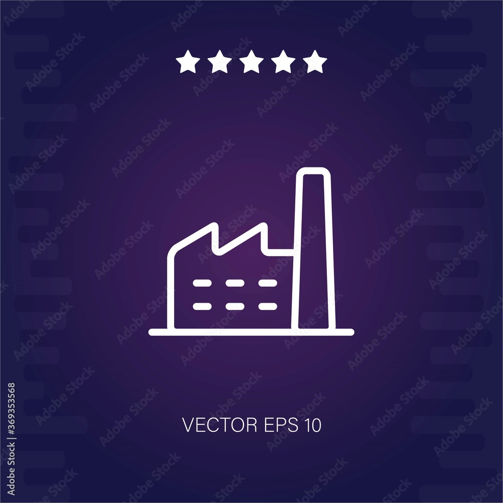 factory vector icon modern illustration factory vector icon modern illustration